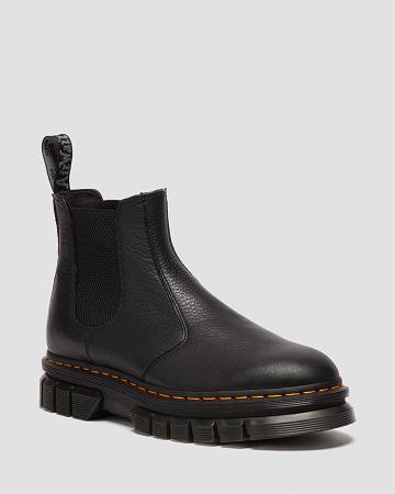 Botines Dr Martens Rikard Lunar Cuero Hombre Negros | MX 356XYU